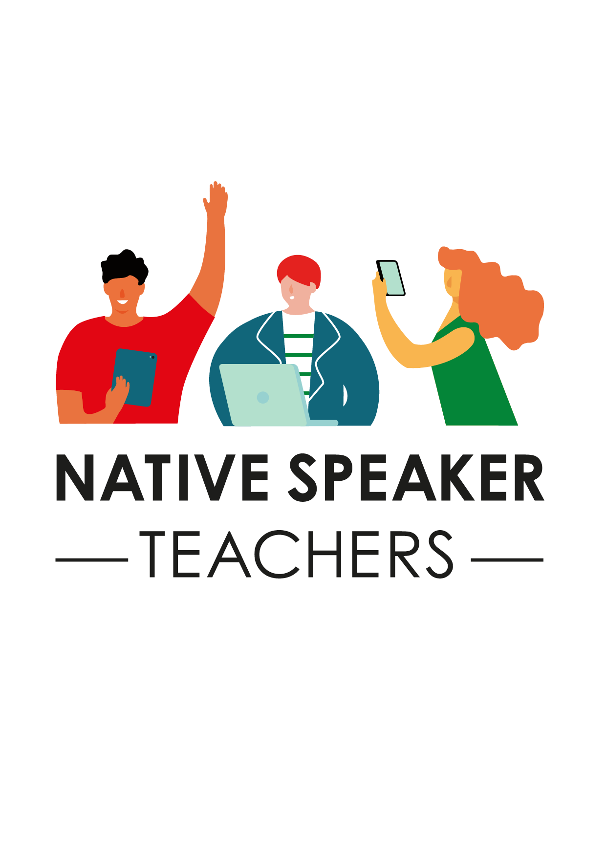 Logo of NativeSpeakerTeachers.com, one-to-one French lessons on Skype or Zoom